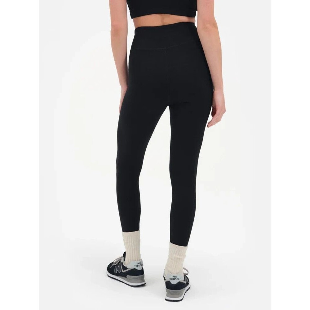 MATE the Label Black High-Waist Leggings with Black Racerback Sports Bra - Picture 6 of 13